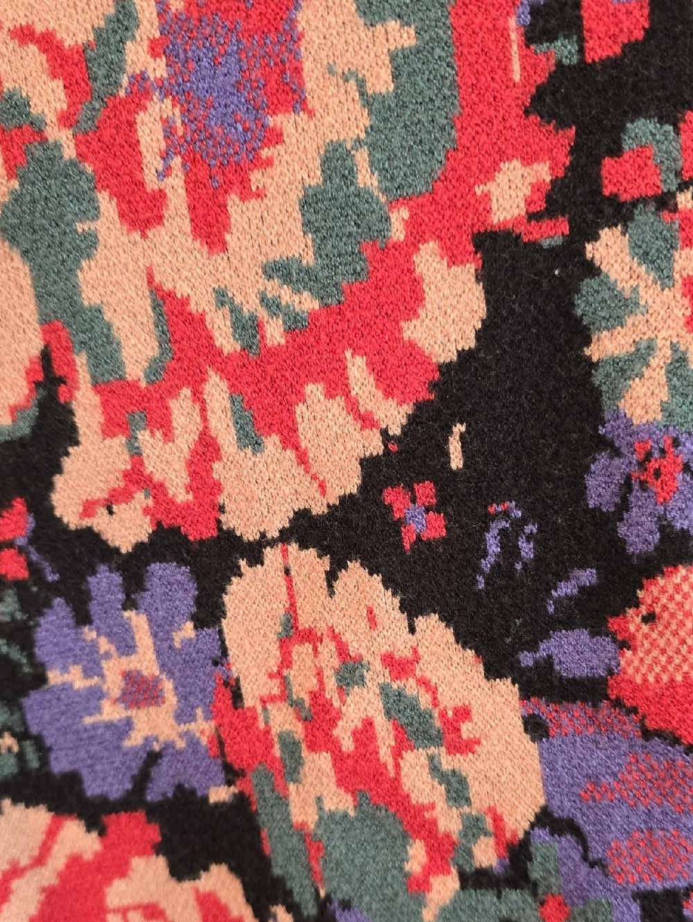 Zara Jaquard Knit Floral Dress Size Medium - Picture 6 of 8